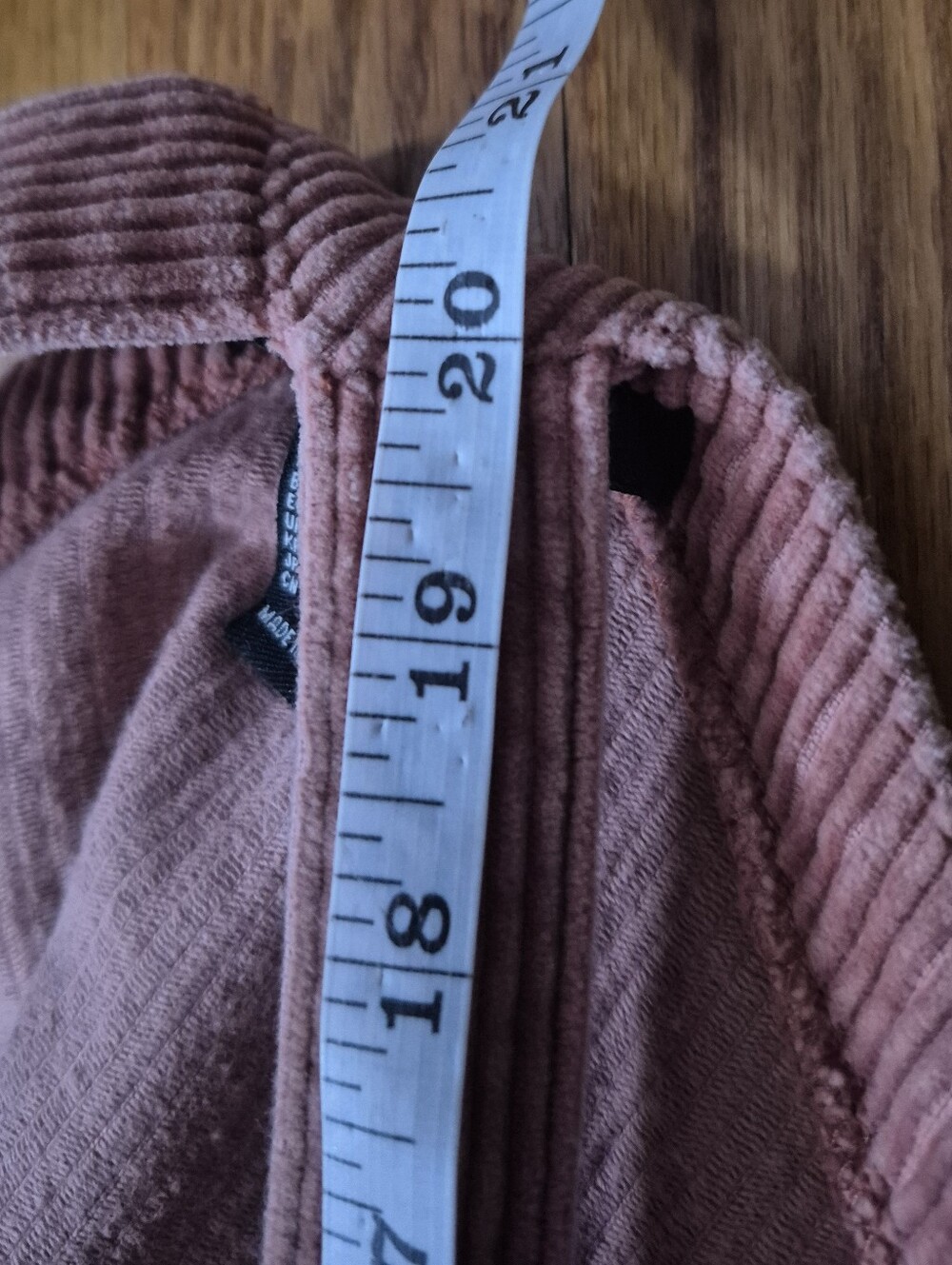 Forever 21 90s-Vibe Blush Corduroy Zip-Up Dress Medium - Picture 10 of 10
